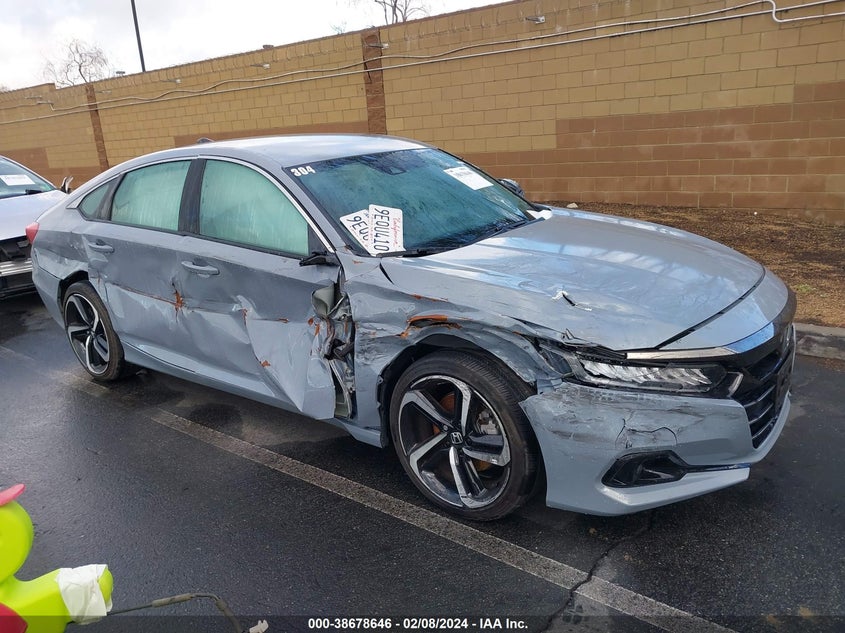 VIN 1HGCV1F32NA093032 2022 HONDA ACCORD SPORT