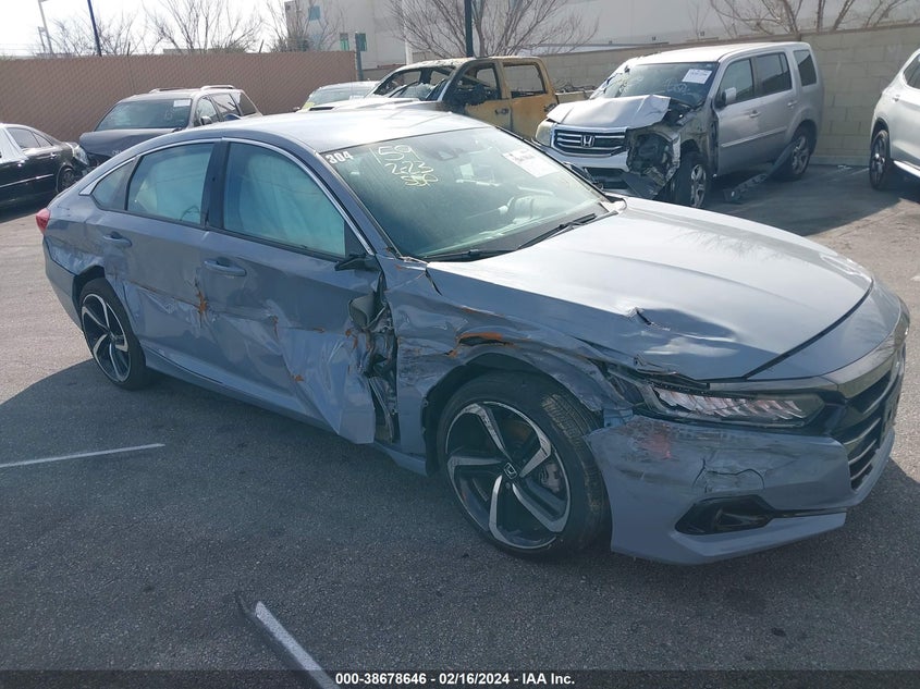 VIN 1HGCV1F32NA093032 2022 HONDA ACCORD SPORT