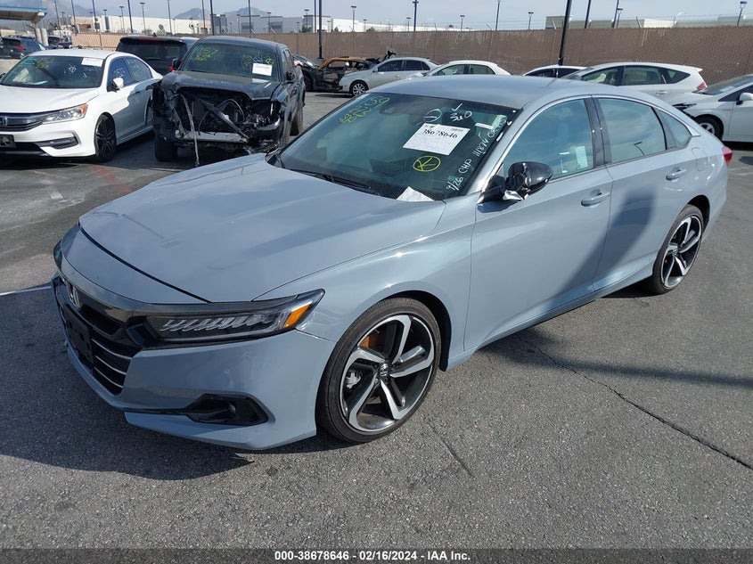 VIN 1HGCV1F32NA093032 2022 HONDA ACCORD SPORT