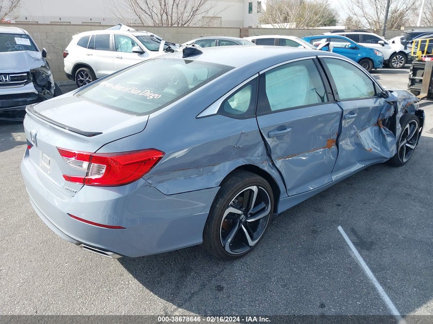 VIN 1HGCV1F32NA093032 2022 HONDA ACCORD SPORT