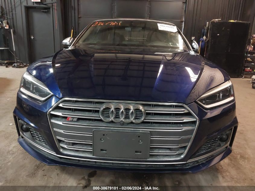 2018 Audi S5 3.0T Premium Plus VIN: WAU24GF59JN017857 Lot: 38679101