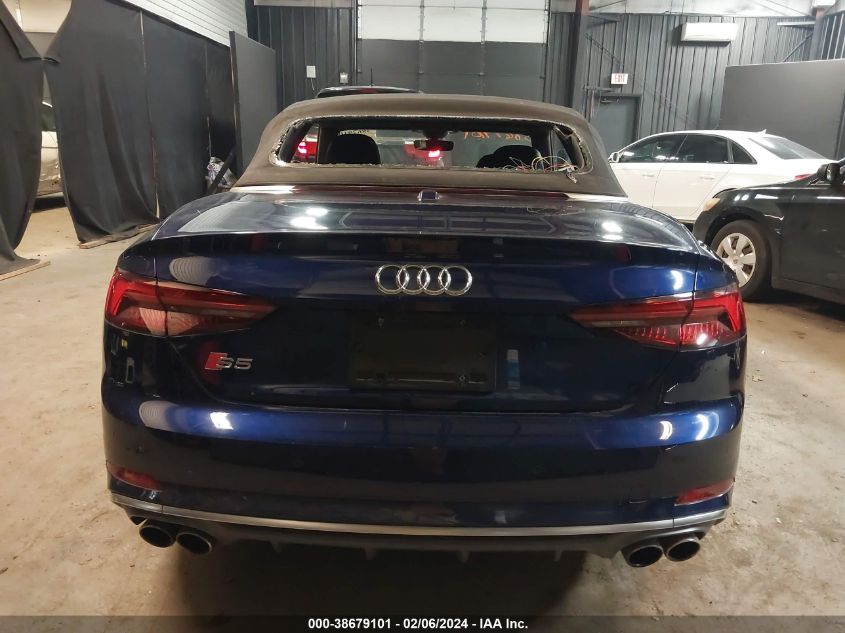 2018 Audi S5 3.0T Premium Plus VIN: WAU24GF59JN017857 Lot: 38679101