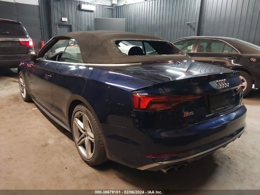 2018 Audi S5 3.0T Premium Plus VIN: WAU24GF59JN017857 Lot: 38679101