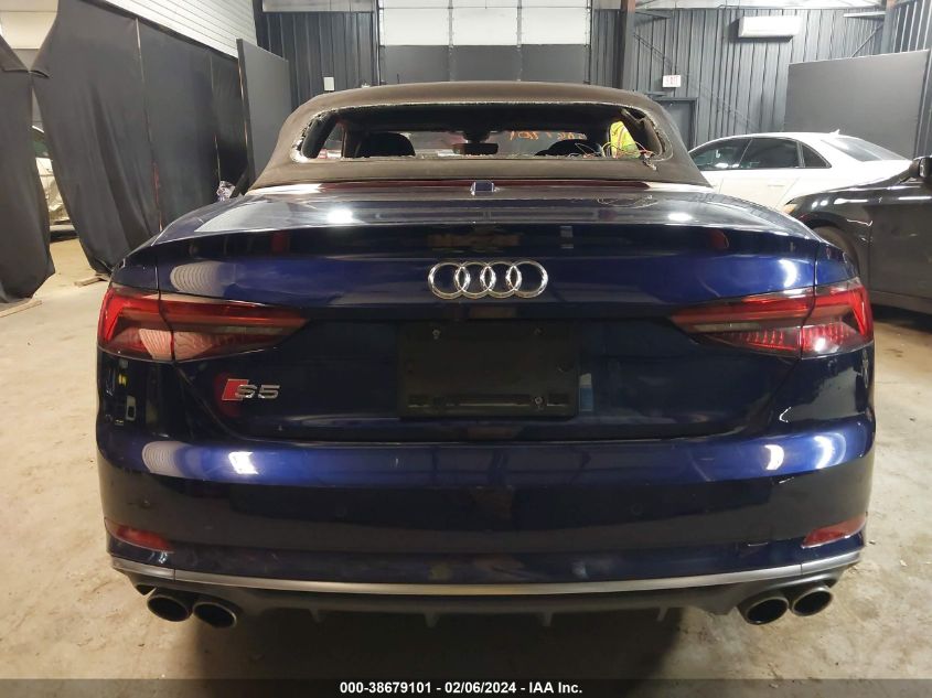 2018 Audi S5 3.0T Premium Plus VIN: WAU24GF59JN017857 Lot: 38679101