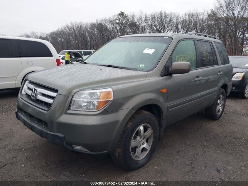 2007 Honda Pilot Ex-L VIN: 5FNYF28737B019412 Lot: 38679452