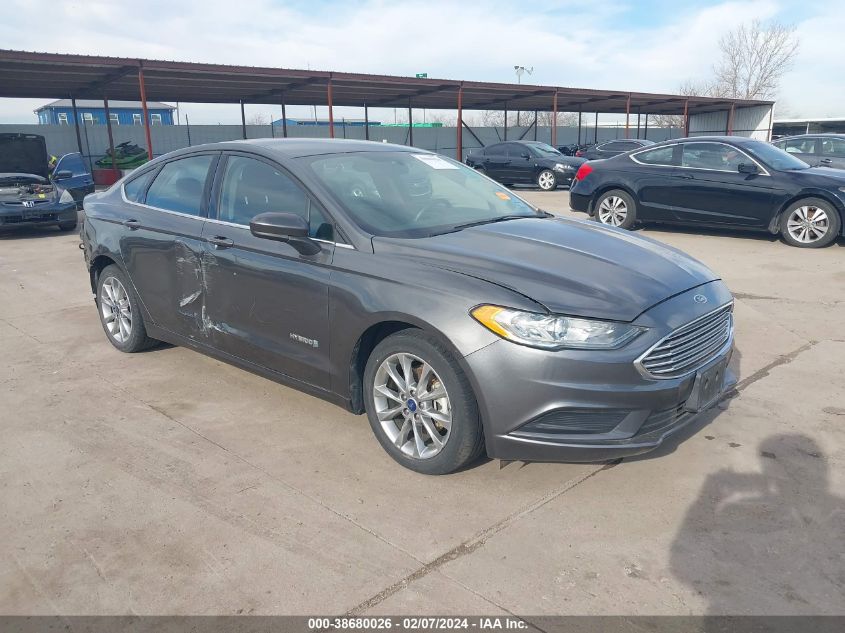 VIN 3FA6P0LU0HR374128 2017 FORD FUSION HYBRID no.1