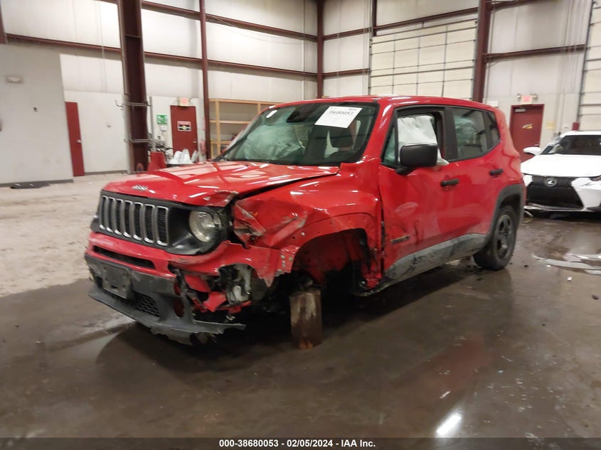 VIN ZACNJBAB2LPK99386 2020 JEEP RENEGADE SPORT 4X4
