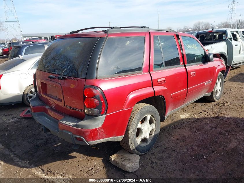 2004 Chevrolet Trailblazer Lt VIN: 1GNDT13S342437262 Lot: 38680816