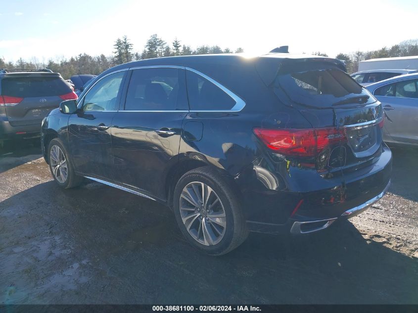 5J8YD4H59HL000394 2017 Acura Mdx Technology Pkg