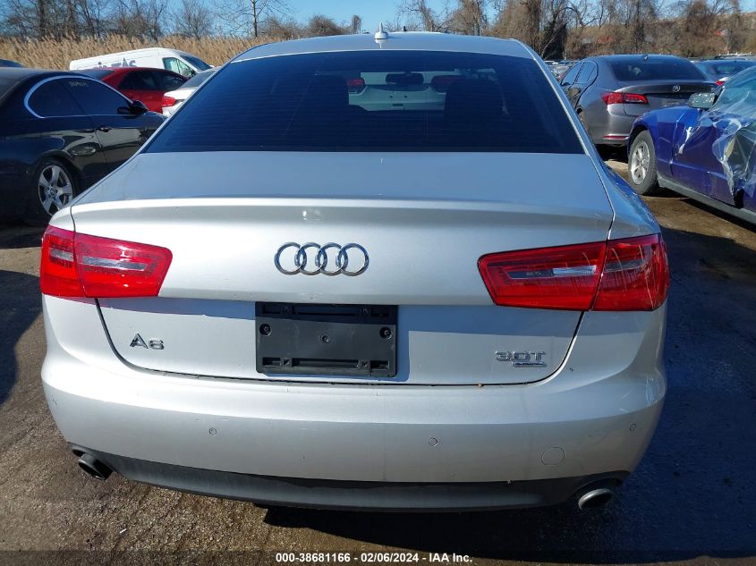 2012 Audi A6 3.0 Premium VIN: WAUGGAFC1CN039072 Lot: 38681166