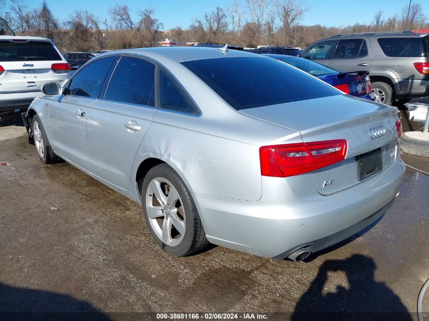 2012 Audi A6 3.0 Premium VIN: WAUGGAFC1CN039072 Lot: 38681166