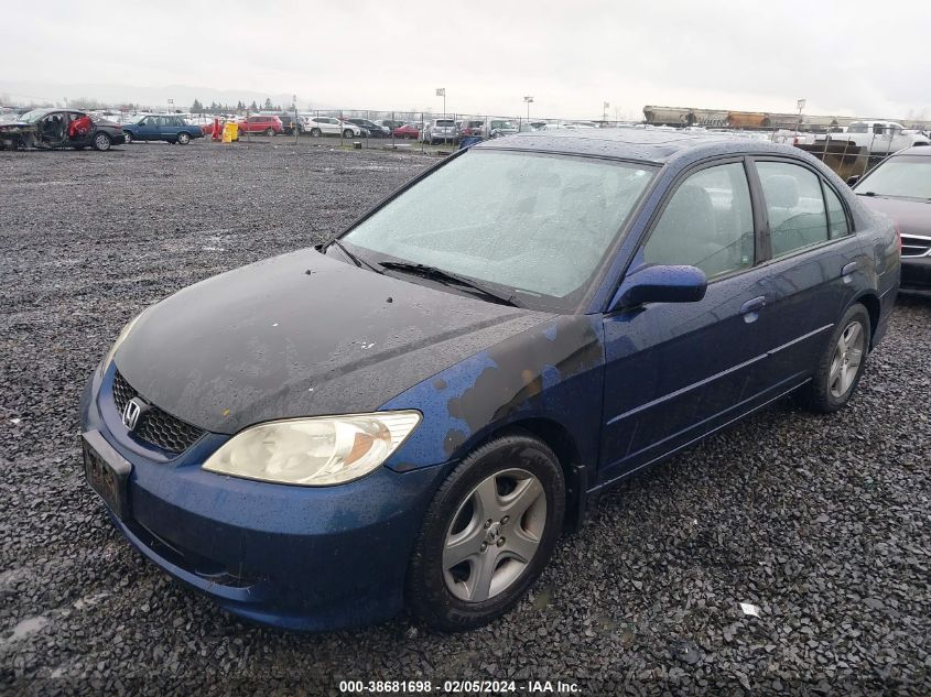 2005 Honda Civic Ex VIN: 2HGES26735H524232 Lot: 38681698