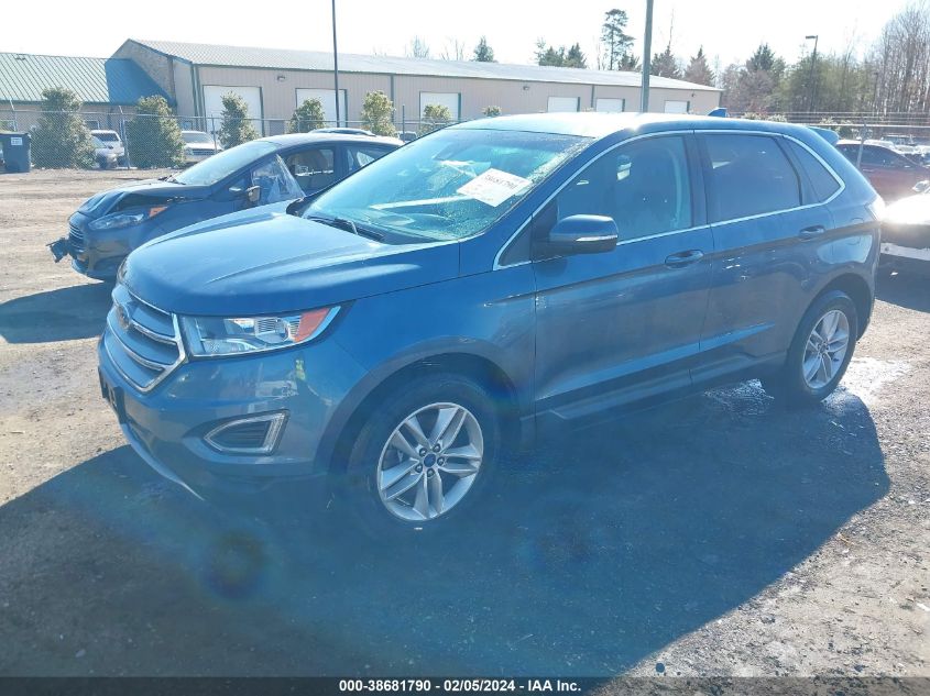 2018 Ford Edge Sel VIN: 2FMPK4J92JBB88836 Lot: 38681790