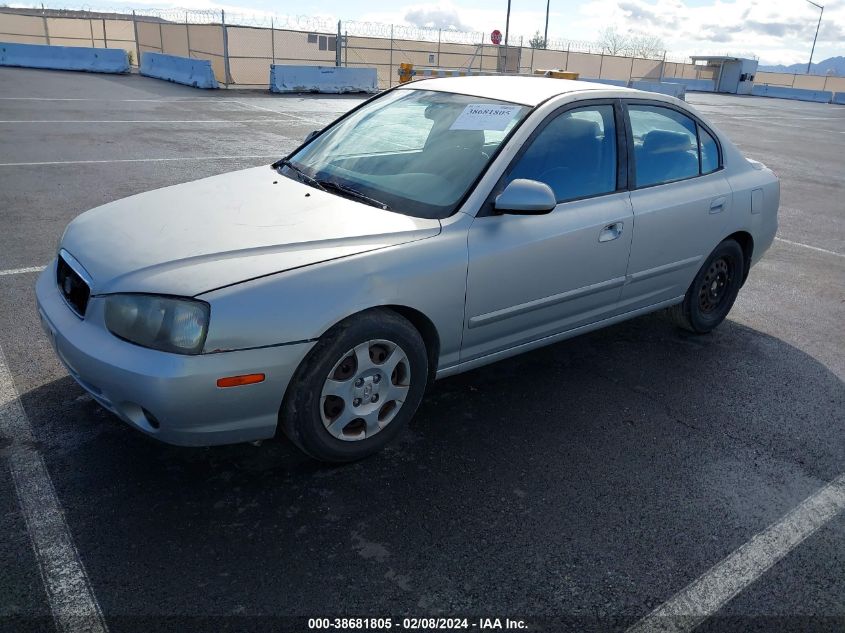 2001 Hyundai Elantra Gls VIN: KMHDN45D71U168827 Lot: 38681805