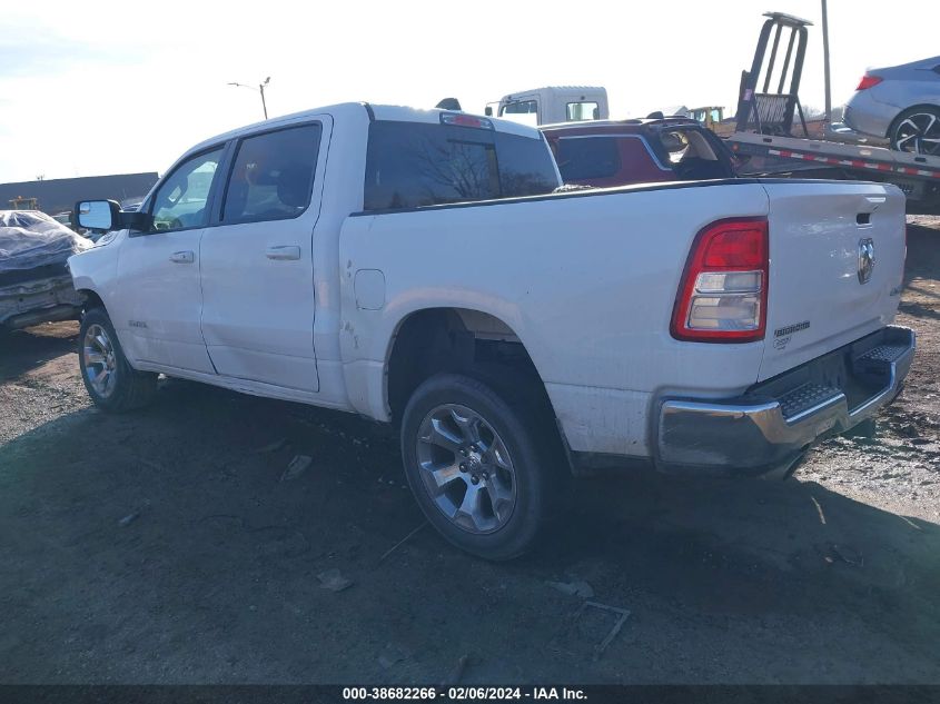 2021 Ram 1500 Big Horn 4X4 5'7 Box VIN: 1C6SRFFT1MN752518 Lot: 38682266