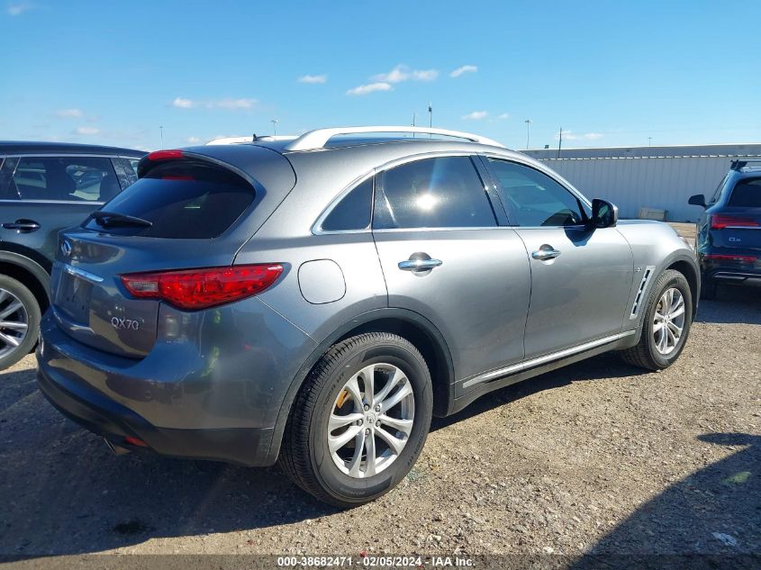 2016 Infiniti Qx70 VIN: JN8CS1MU0GM130314 Lot: 38682471