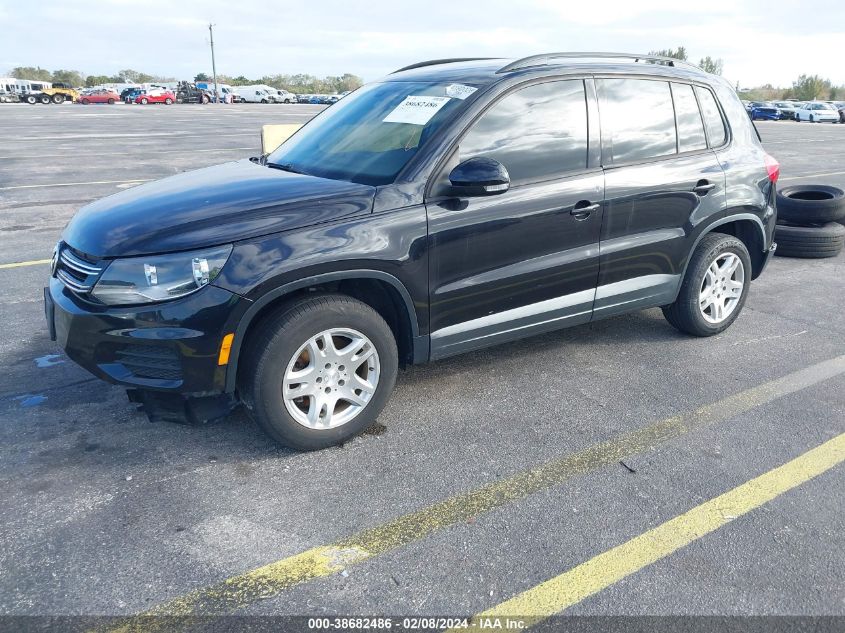 2016 Volkswagen Tiguan S VIN: WVGAV7AXXGW530506 Lot: 38682486