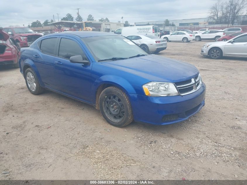 1C3CDZAG3EN173642 2014 Dodge Avenger Se