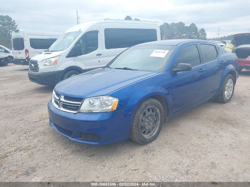 1C3CDZAG3EN173642 2014 Dodge Avenger Se