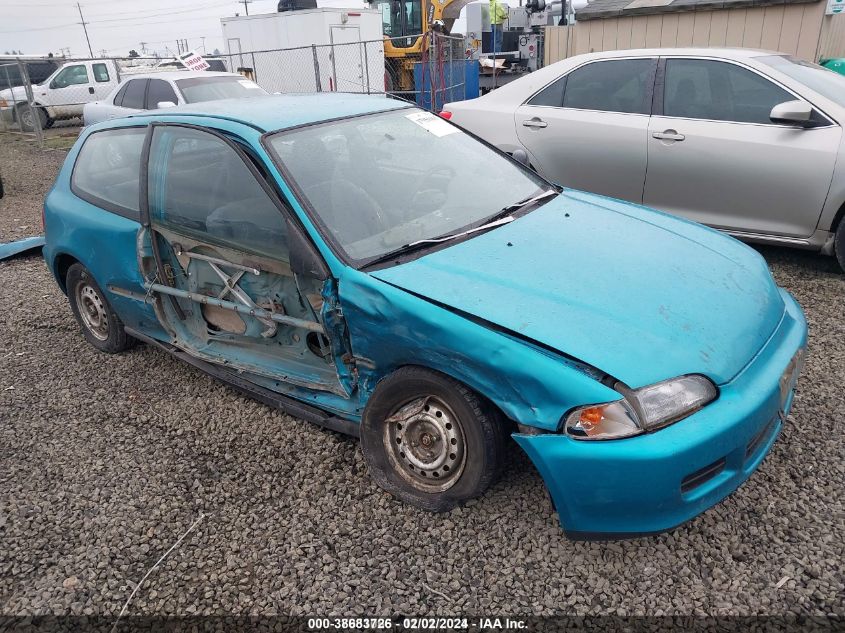 1992 Honda Civic Dx VIN: 2HGEH2351NH515434 Lot: 37951065