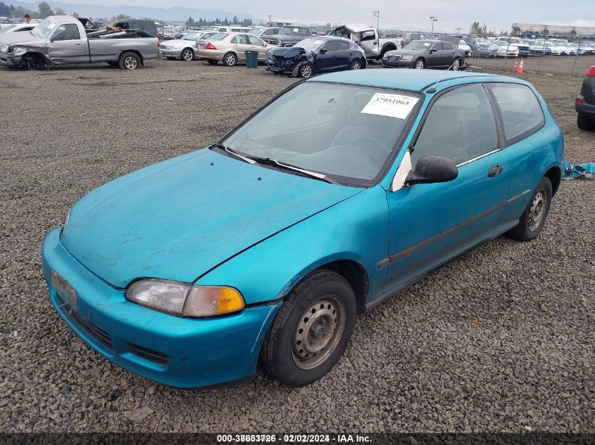 1992 Honda Civic Dx VIN: 2HGEH2351NH515434 Lot: 37951065