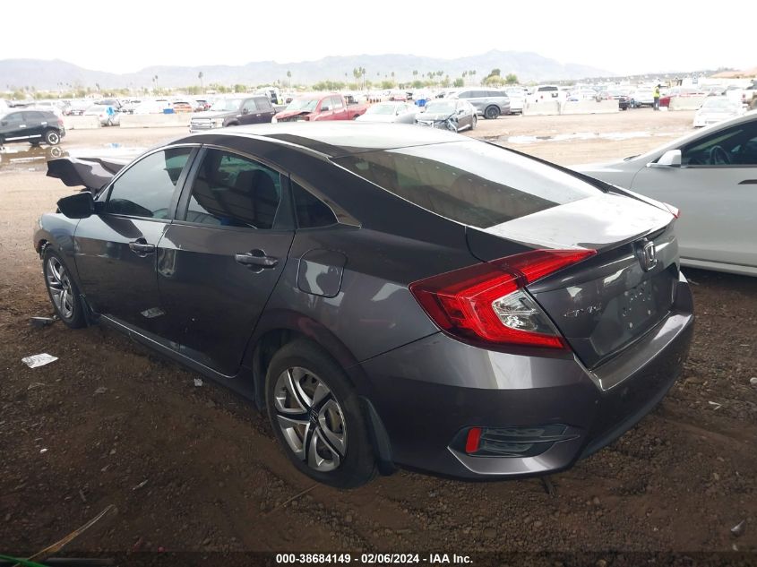 2017 Honda Civic Lx VIN: 19XFC2F57HE020877 Lot: 38684149