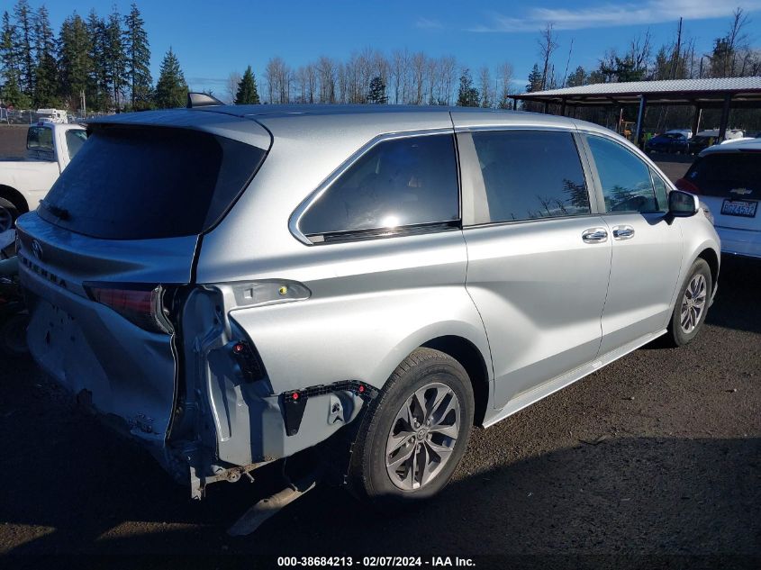 5TDYSKFC3NS069828 2022 TOYOTA SIENNA, photo no. 4