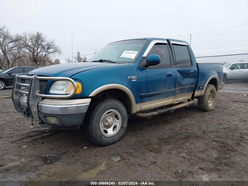 2001 Ford F-150 Supercrew King Ranch Edition/Lariat/Xlt VIN: 1FTRW08L11KE21588 Lot: 38684240