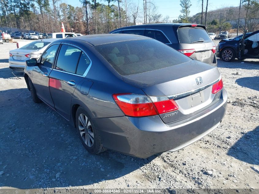 2013 Honda Accord Lx VIN: 1HGCR2F3XDA108014 Lot: 38684545