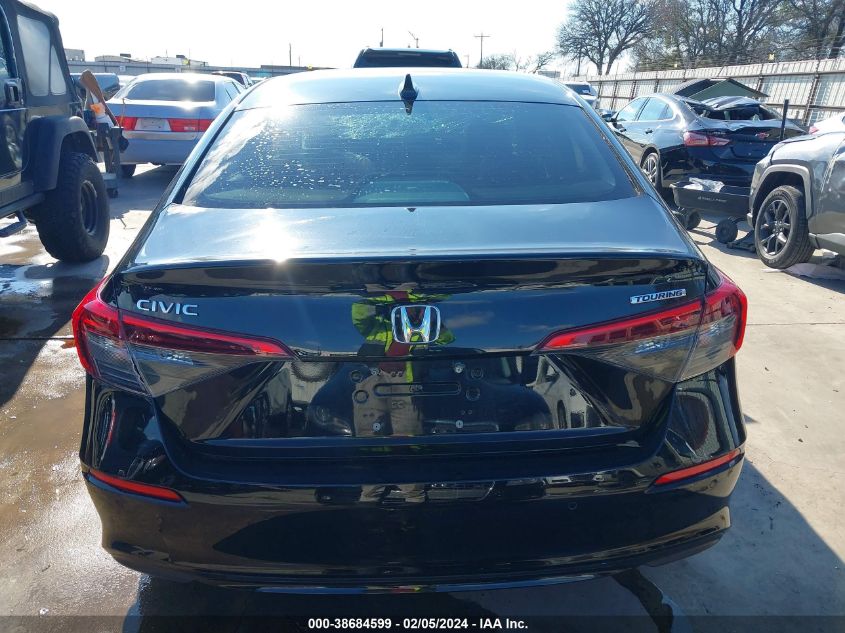 2022 Honda Civic Touring VIN: 2HGFE1F99NH300499 Lot: 38684599