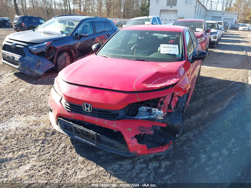 VIN 2HGFE2F5XNH544004 2022 HONDA CIVIC SPORT