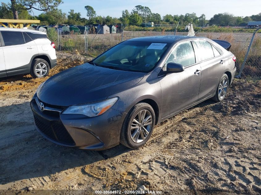 2016 Toyota Camry Se VIN: 4T1BF1FK2GU522827 Lot: 38684972