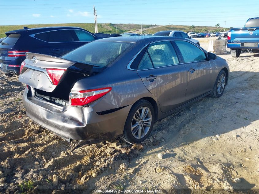 2016 Toyota Camry Se VIN: 4T1BF1FK2GU522827 Lot: 38684972