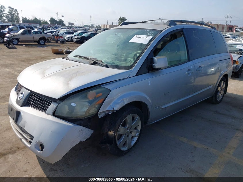 2004 Nissan Quest 3.5 Se VIN: 5N1BV28UX4N339124 Lot: 38685005