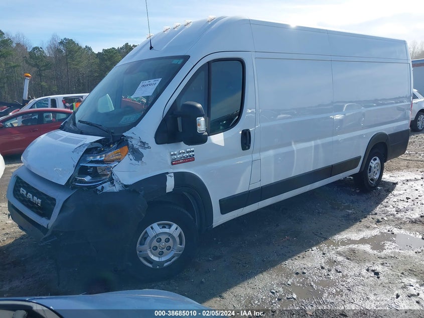 2021 Ram Promaster 3500 Cargo Van High Roof 159 Wb Ext VIN: 3C6MRVJG1ME581366 Lot: 38685010