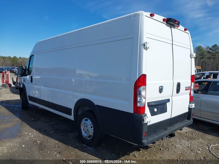 2021 Ram Promaster 3500 Cargo Van High Roof 159 Wb Ext VIN: 3C6MRVJG1ME581366 Lot: 38685010
