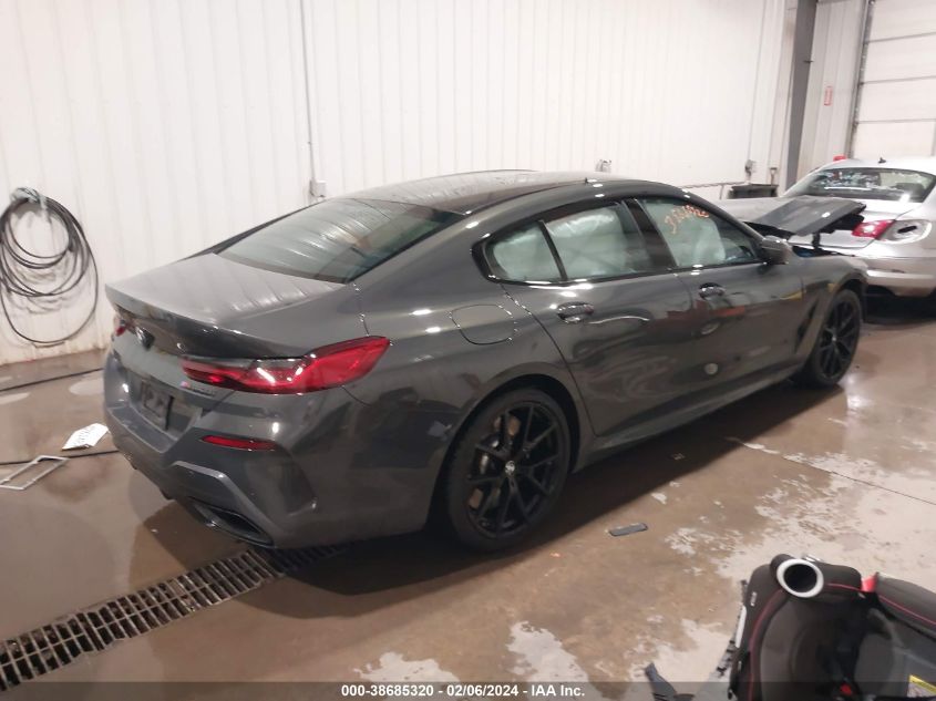 2021 BMW M850I Gtan Coupe xDrive VIN: WBAGV8C05MCF22170 Lot: 38685320