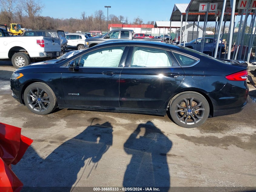 VIN 3FA6P0LU2JR247919 2018 FORD FUSION HYBRID SE