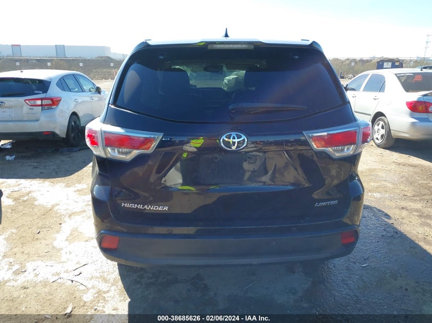 2015 TOYOTA HIGHLANDER LIMITED/LTD PLATINUM - 5TDYKRFH5FS088855