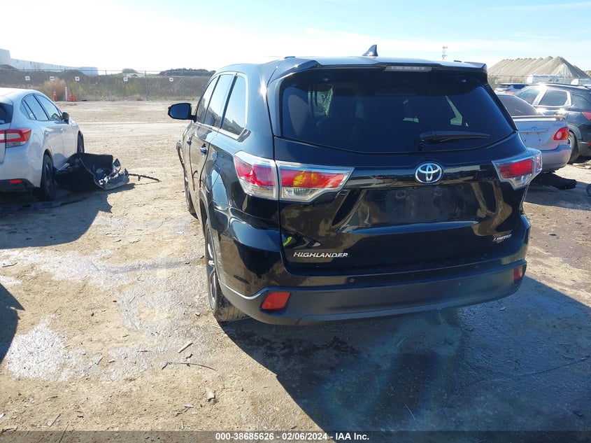 2015 TOYOTA HIGHLANDER LIMITED/LTD PLATINUM - 5TDYKRFH5FS088855