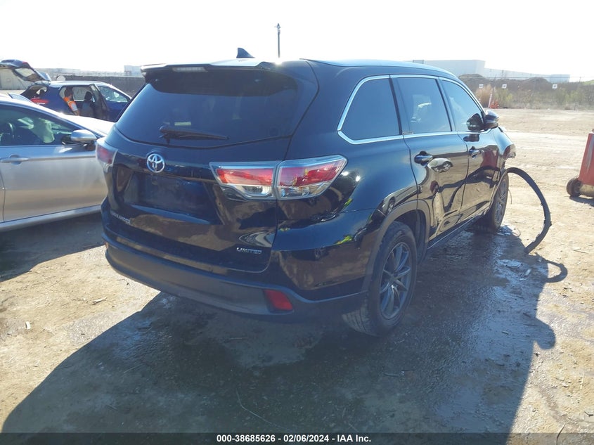 2015 TOYOTA HIGHLANDER LIMITED/LTD PLATINUM - 5TDYKRFH5FS088855