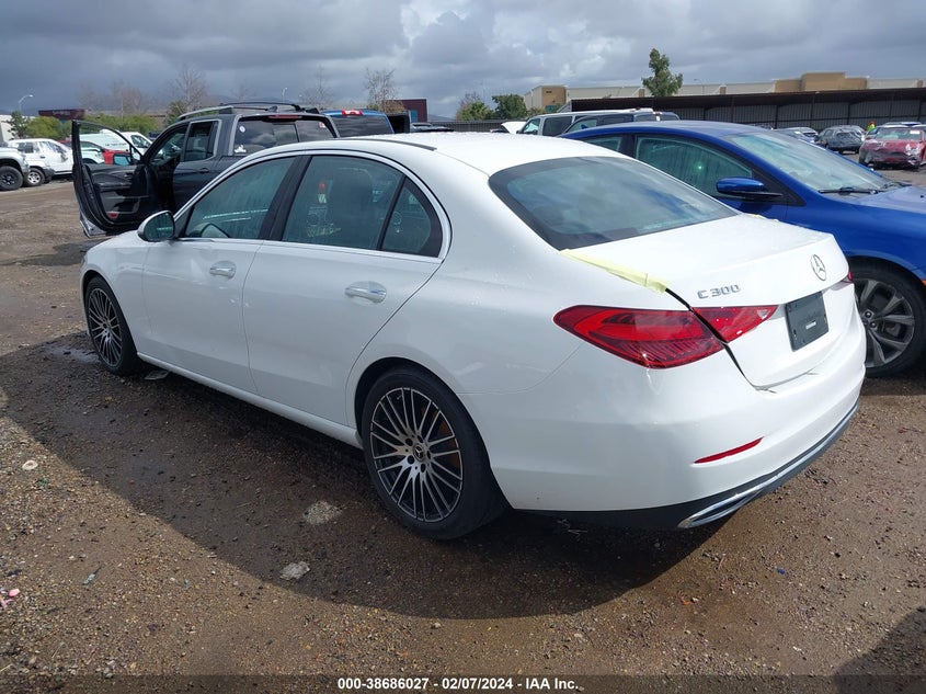 VIN W1KAF4GB8PR077597 2023 MERCEDES-BENZ C 300 SEDAN