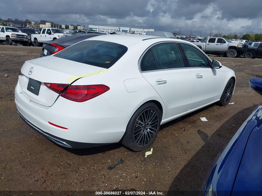 VIN W1KAF4GB8PR077597 2023 MERCEDES-BENZ C 300 SEDAN