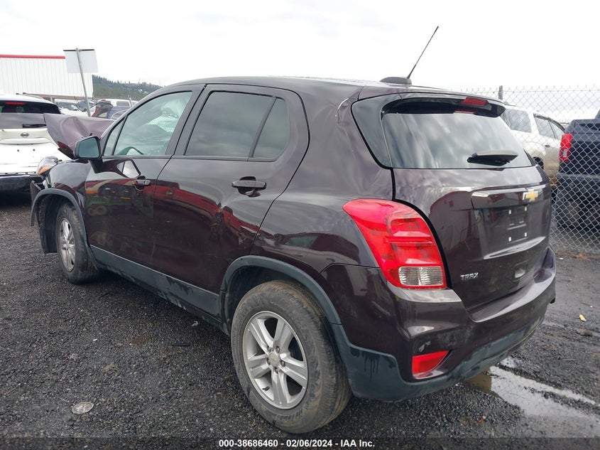 VIN KL7CJKSB4MB306873 2021 CHEVROLET TRAX LS