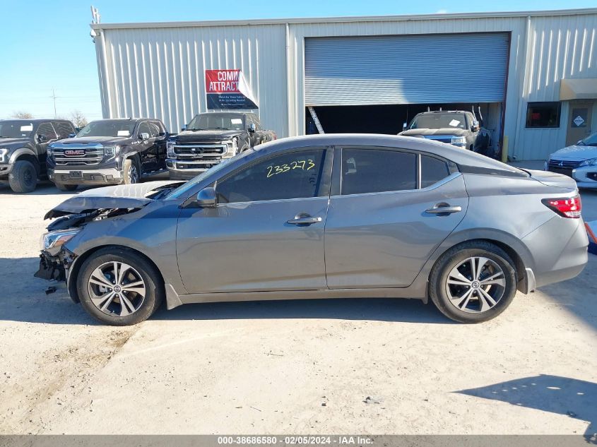 2020 Nissan Sentra Sv Xtronic Cvt VIN: 3N1AB8CV1LY233273 Lot: 38686580