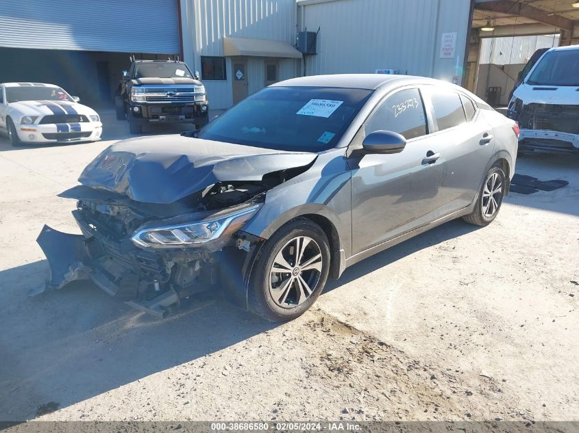 2020 Nissan Sentra Sv Xtronic Cvt VIN: 3N1AB8CV1LY233273 Lot: 38686580