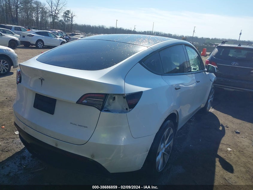VIN 5YJYGDEE2LF045022 2020 TESLA MODEL Y LONG RANGE DUAL MOTOR ALL-WHEEL DRIVE