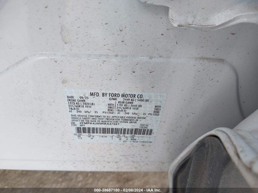 2FMPK4J95RBA47691 2024 Ford Edge Sel