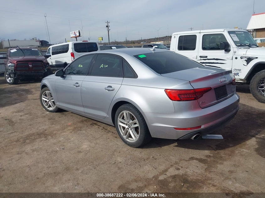 VIN WAUANAF49HN027084 2017 AUDI A4 PREMIUM