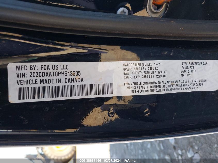 2023 DODGE CHARGER POLICE - 2C3CDXAT0PH513505